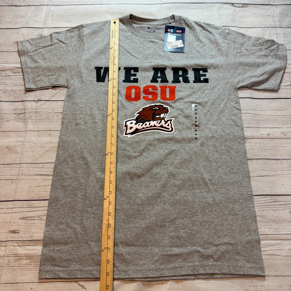 NWT Oregon State University OSU Beavers Gray T-Shirt‎ by Champion Men's Size M - Picture 7 of 10